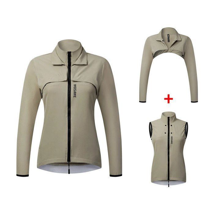 Veste De Cyclisme Manches Longues Coupe-vent - Polyester Respirant, Unisexe, Pour VTT Et Vélo Route