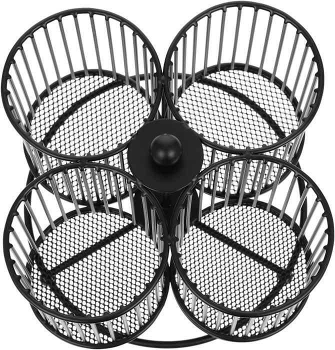 Porte-pinceaux De Maquillage Rotatif à 360° Avec Couvercle Transparent