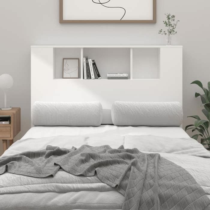 Nouveau* Armoire de tête de lit - blanc 120x185x1025 cm UU801766