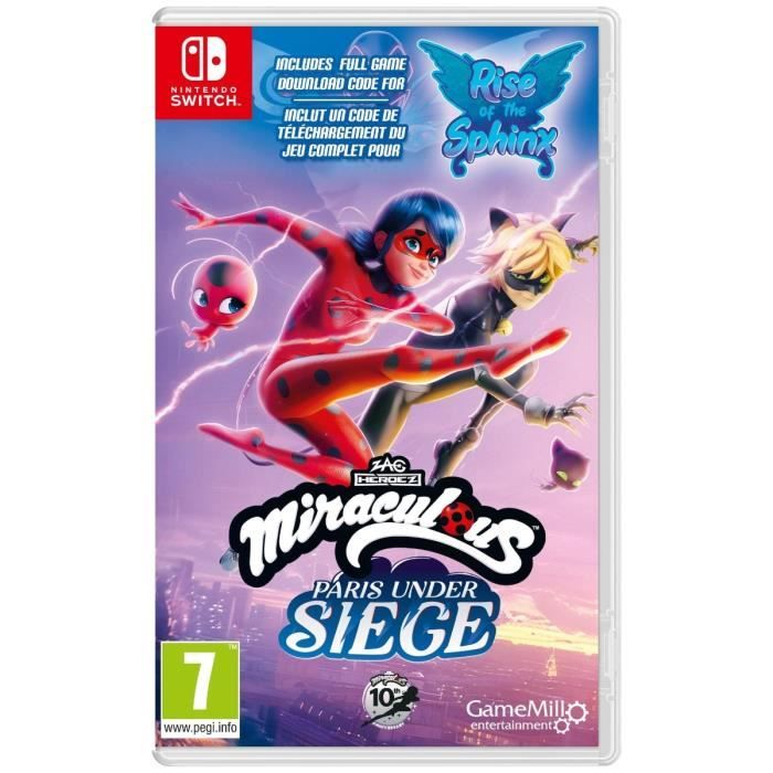Miraculous 1&2 pack Rise of the Sphinx CIAB + Paris Under Siege Nintendo Switch Neuf - vue 5