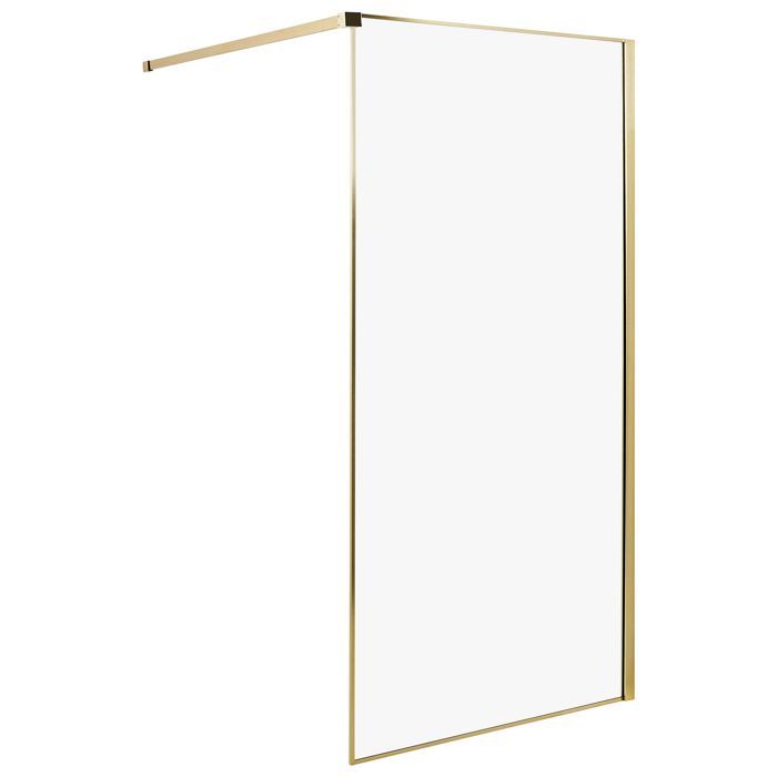 Parois de douche WASPAM 100 x 190 cm Doré - Cdiscount Bricolage