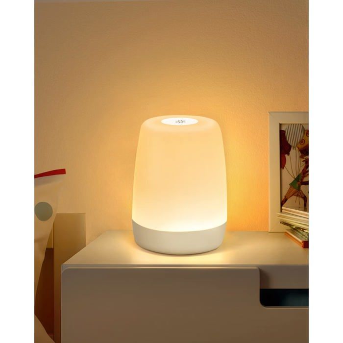 Veilleuse Enfant Pour Chambre Salon LED Lampe de Chevet Tactile Dimmable avec Mode Chaud et 256 RVB Couleurs Changement