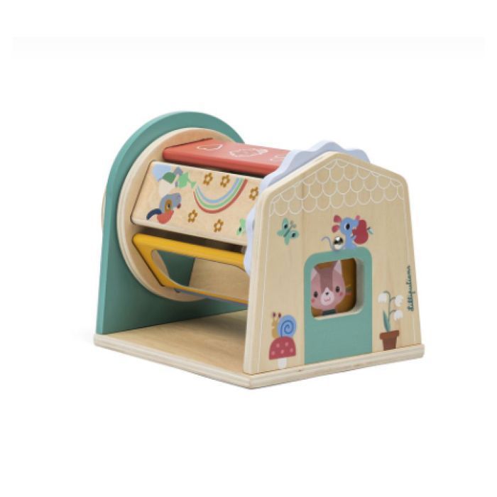 Jeu d eveil - Tournicolor en bois - LILLIPUTIENS - Beige - Dès 12 mois
