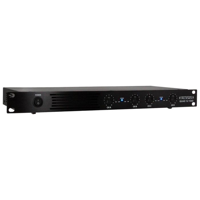 Definitive Audio QUAD 1U 150D Amplificateur sonorisation