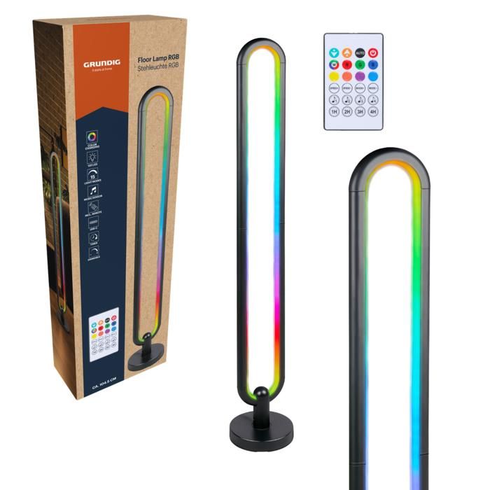 Grundig Lampadaire RGB 1045 cm - Lampe LED sur Pied Grundig Lampadaire RGB 1045 cm - Lampe LED sur Pied