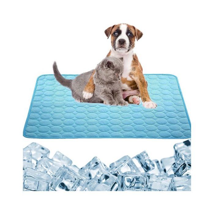 Tapis rafraîchissant & de couchage pour lété — Surface absorbante matériaux sûrs facile à transporter & à nettoyer. Maintient la