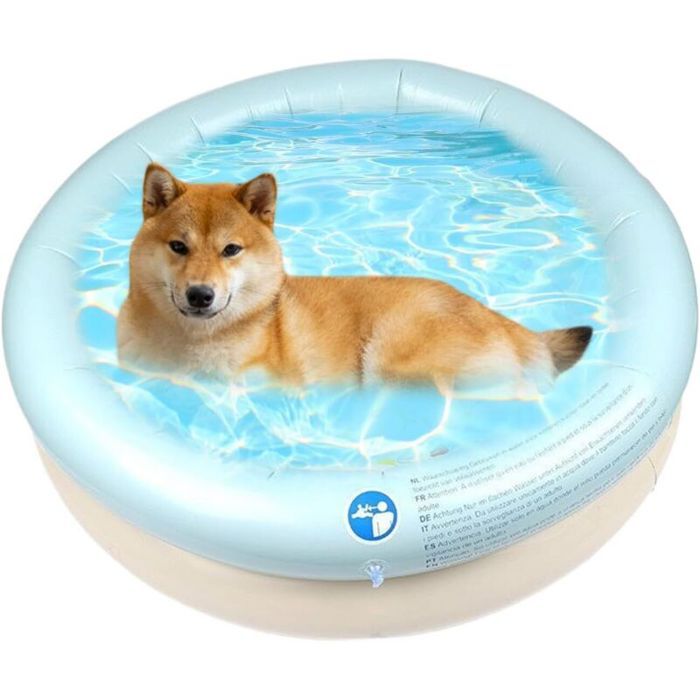 Baignoire gonflable pliable pour chien pour extérieur