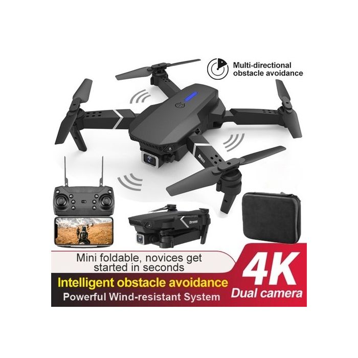 Drone Quadricoptère 1800mAh 4K WiFi Double Caméra Fonction Retour Automatique Drone Quadricoptère 1800mAh 4K WiFi Double Caméra Fonction Retour Automatique