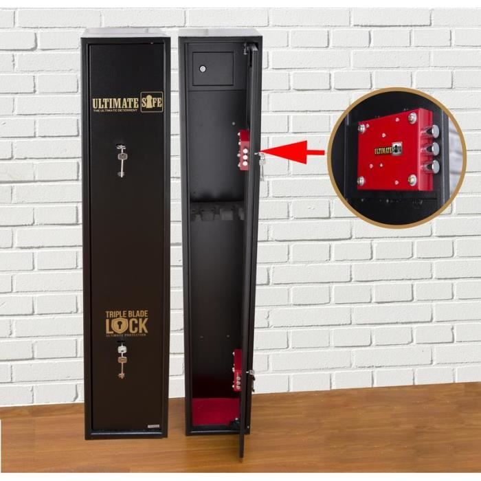 Armoire à Fusils Ultimate Safe® Coffre Fort pour 3 Carabines Boitier Interne
