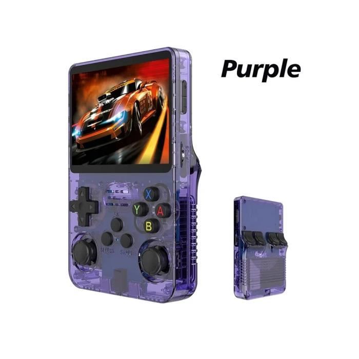 128G - Purple 64G - Console de jeu vidéo rétro R36S, système Linux
