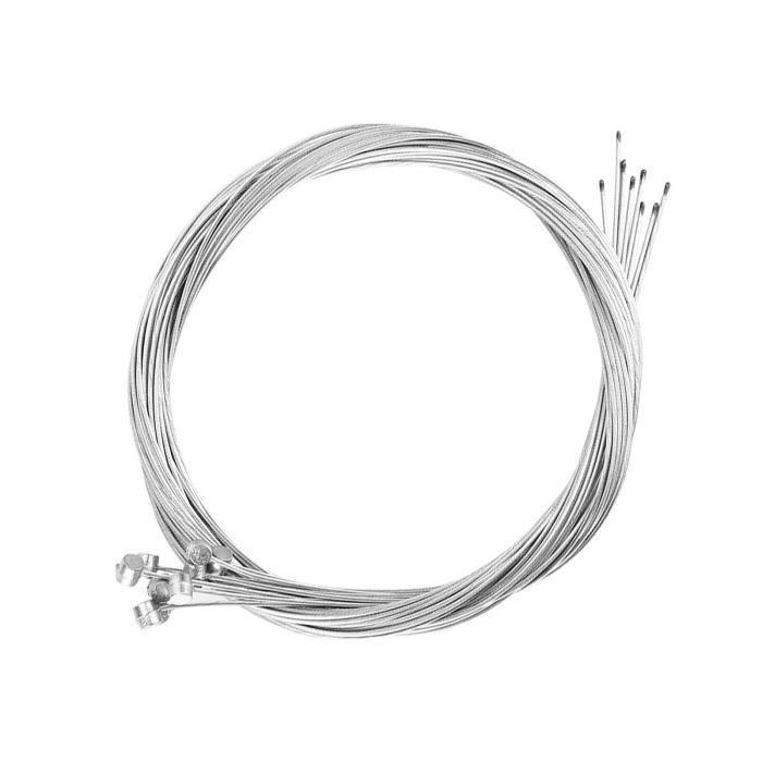 TAPKUA Câbles Dérailleur Et Frein Vélo - 2500mm, Acier Inoxydable - Compatible Shimano, SRAM - Lot Avec Embouts