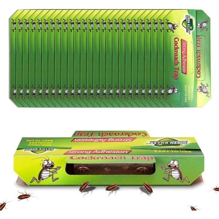25PCS Pièges à Cafards Collant Produit Anti Cafard Puissant Piege Anti Cafards Professionnel Attrape Cafards Non Toxique pour Jardin