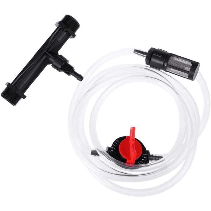 Tuyau D'injecteur D'engrais 1/2 3/4 1 Tuyau D'irrigation Venturi Mélangeur D 'engrais Injecteur Outil Agricole Plastique Noir Pour Arrosage De L'eau