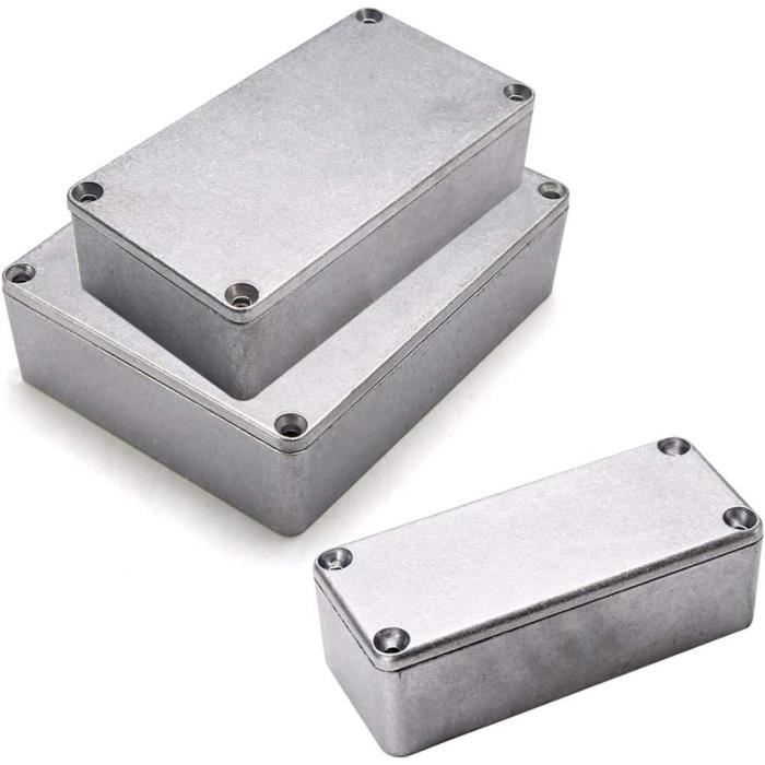 Boîte De Jonction Aluminium étanche IP54 - Plusieurs Tailles : 50x50x31 Mm, 120x94x56 Mm, 254x71x52,5 Mm - Pour Extérieur