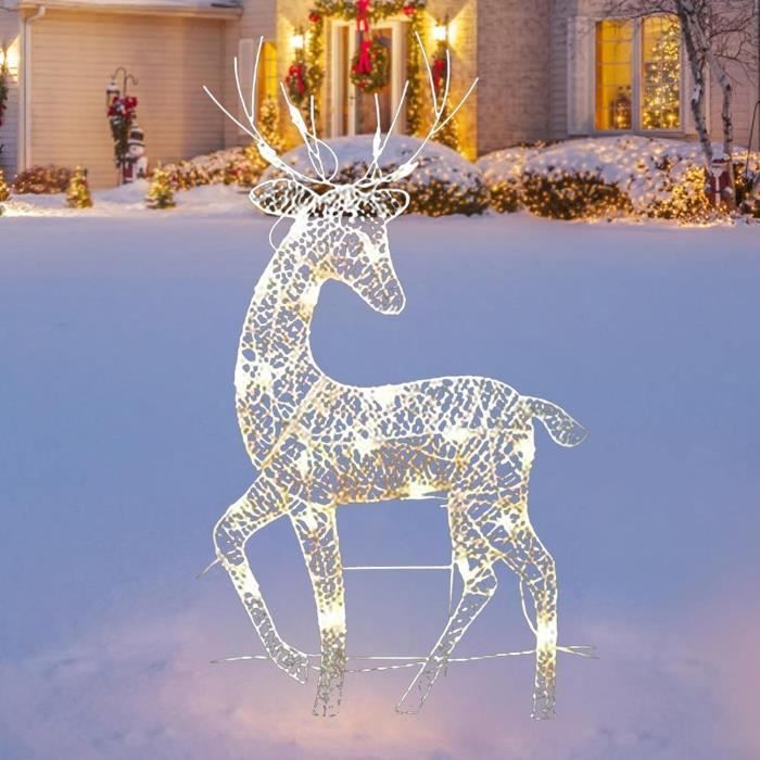 Renne Lumineux Noël Exterieur, Cerf Illuminé Décor Noël, Renne Noel Exterieur Led[Z16