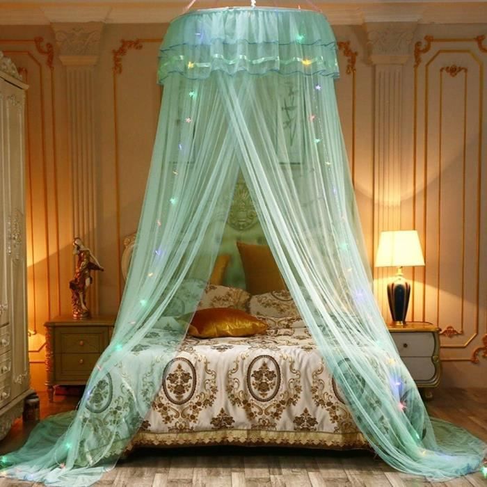Auvent de Lit Bébé Enfant, Auvents de Lit Rond Dôme Lit Auvent