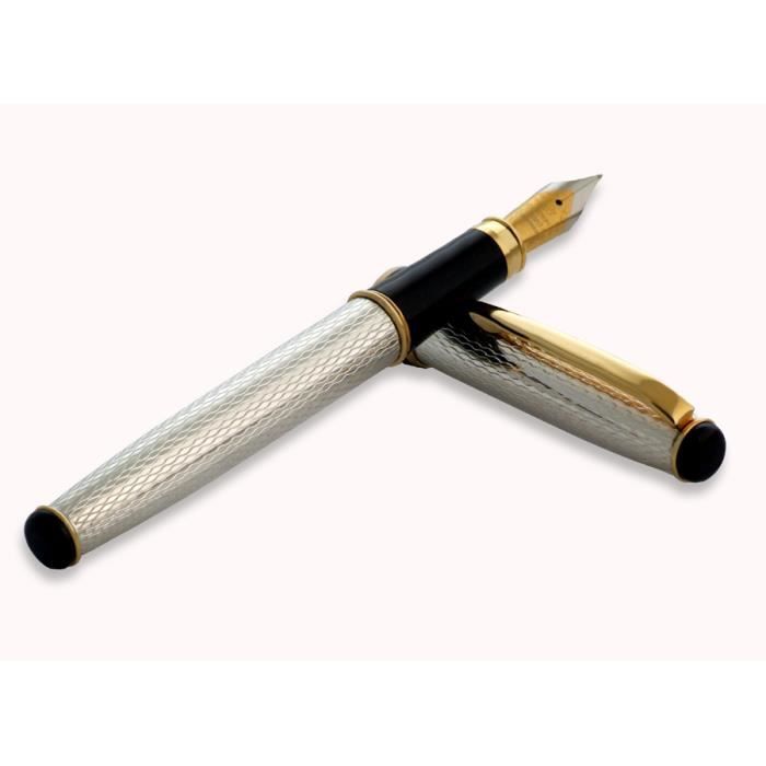 Marque-pages plume en métal argent 8cm X5