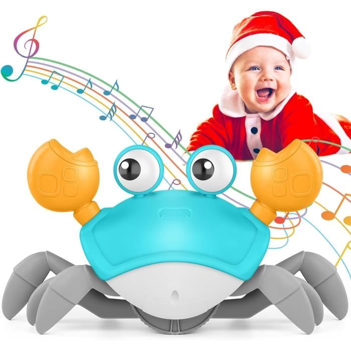 Crabe Qui Marche Bebe,Jouet Bebe 1 2 Ans - Cadeau Enfant Garcon Fille  Jouets D'éveil Musicaux Jeu Jouet Bebe 3-6-12 Mois - Vert - Cdiscount