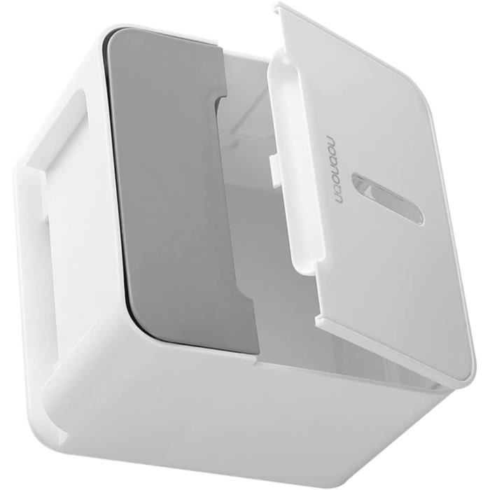 Boîte à Mouchoirs En Cuir PU Tissé Beige - Organisateur Carré Pour Papier Toilette - Déco Salle De Bain, Chambre, Bureau - 13,5x13,5x12,5 Cm