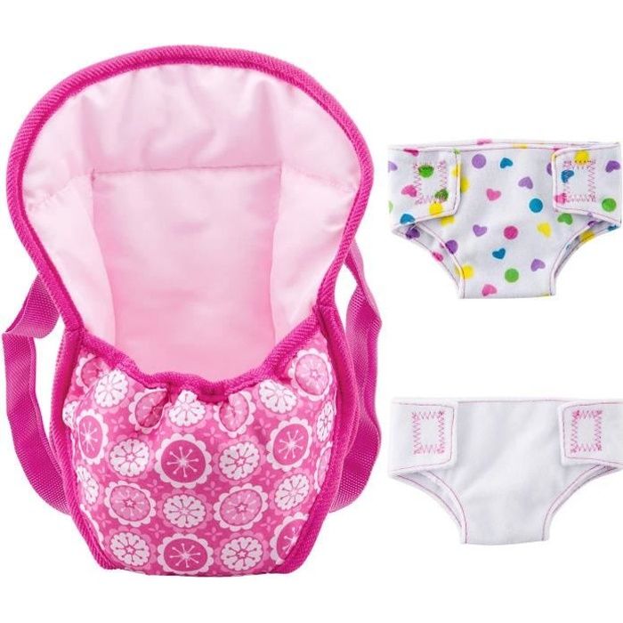 Sac A Dos Porte Bebe Et Couches Pour Baby Poupee Accessoires Pour 18 Poupees 40 45 Cm Cdiscount Jeux Jouets