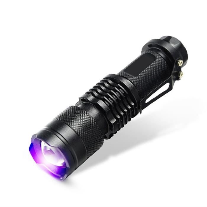 HQRP professionnelle 76 DEL Ultra Violet Blacklight UV Lampe de Poche Torche Light