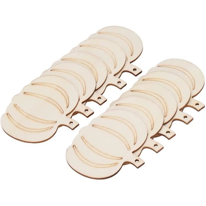 SEWACC 40pièces Décorations Halloween Bois Forme De Citrouille Pour Bricolage Pendentifs Suspendus Adorables Pour Décorations De Fête Automne SEWACC 40pièces Décorations Halloween Bois Forme De Citrouille Pour Bricolage Pendentifs Suspendus Adorables Pour Décorations De Fête Automne