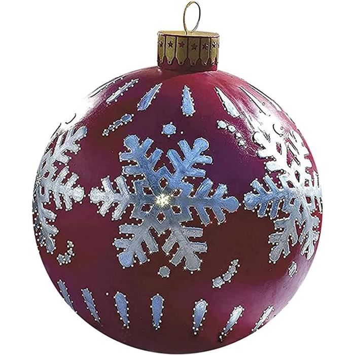 Boule de Noel Geante 60cm,Boule de noël pour extérieur Gonflable 