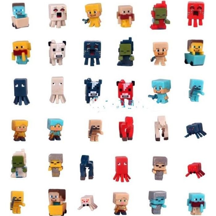 36pcs Minecraft Figurines Figurine Personnage Miniature Achat Vente Figurine Personnage Cdiscount