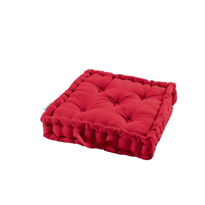 COUSSIN DE SOL 45 x 45 x 10 CM COTON UNI PACIFIQUE ANIS