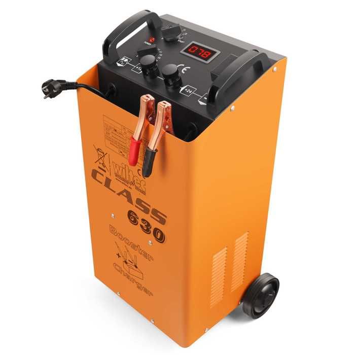 WilTec Chargeur de Batterie Moto Voiture Auto rapide - Class Boost 630 - Batteries 12V et 24V - 30562