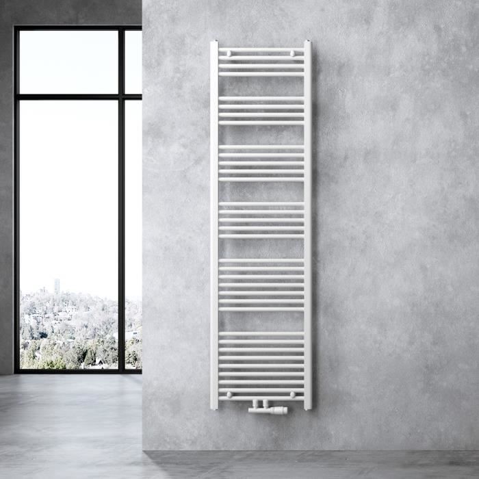 Radiateur de salle de bain SOGOOD 180x50cm blanc - chauffage à eau chaude