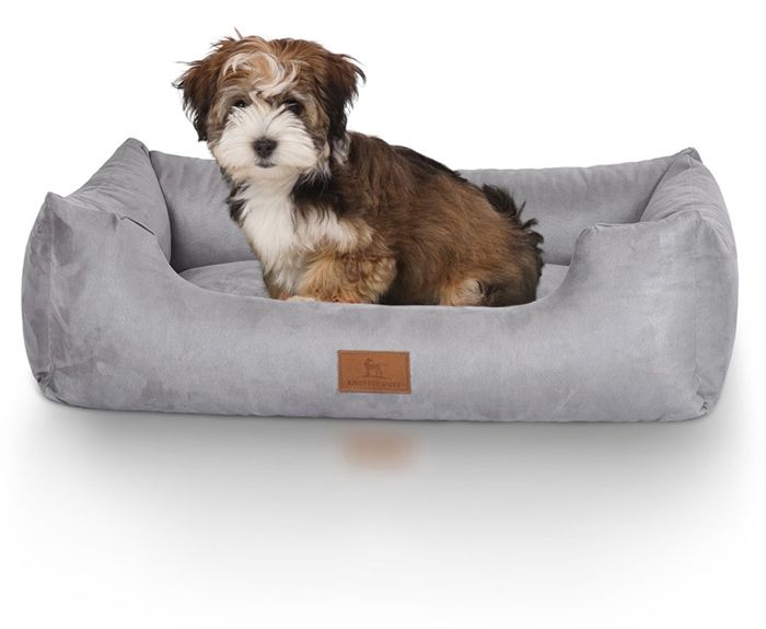 Meilleurs prix pour Knuffelwuff Dreamline,Panier, Lit , Coussin, Corbeille pour chien, gris M-L 85 x 63cm