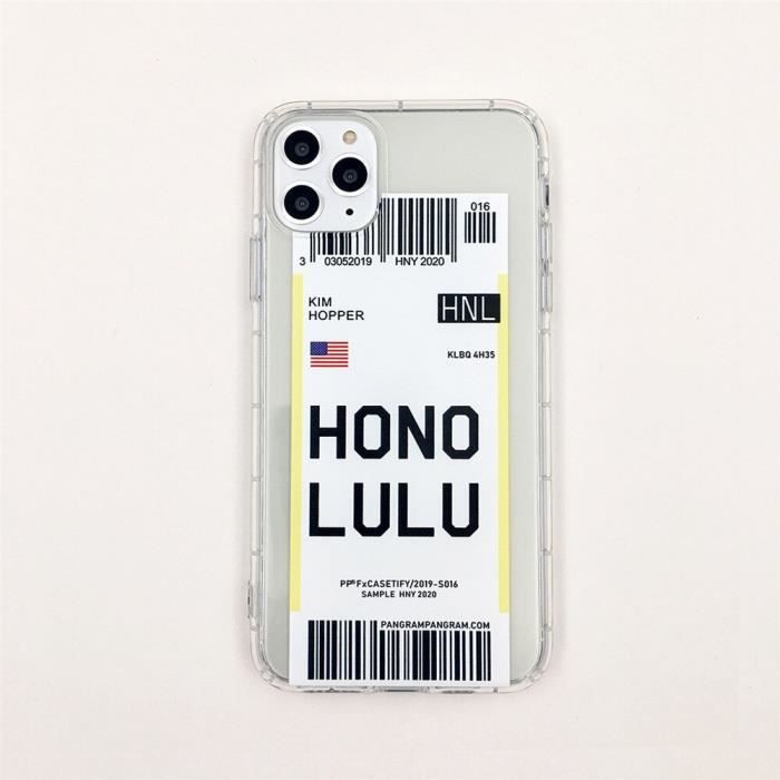 Amerique Billet D Avion Ville Londres Paris Tokyo Etui Pour Iphone 6 6s 7 8 Plus 11 Pro X Xs Max Xr Houston Clair Qr Yssjkn296634 Achat Coque Bumper Pas Cher Avis