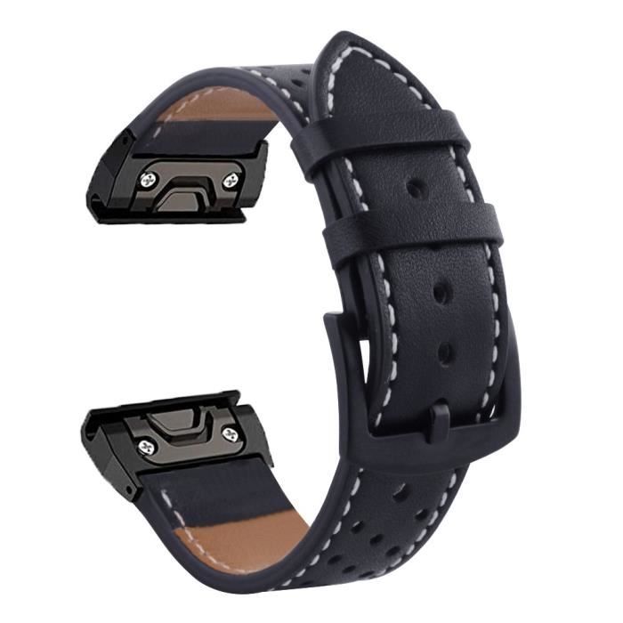 Bracelet de montre en cuir pour Fenix 5-5X Plus-6-6X Pro-MK1-935