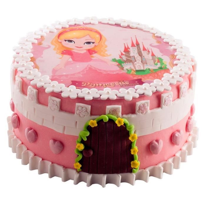 Disque En Sucre Pour Gateau Princesse Cm Taille Unique Cdiscount Au Quotidien