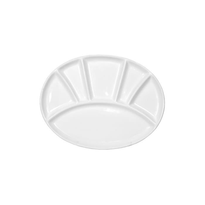 Assiette fondue bourguignonne, blanche ovale, 3 - Cdiscount Maison