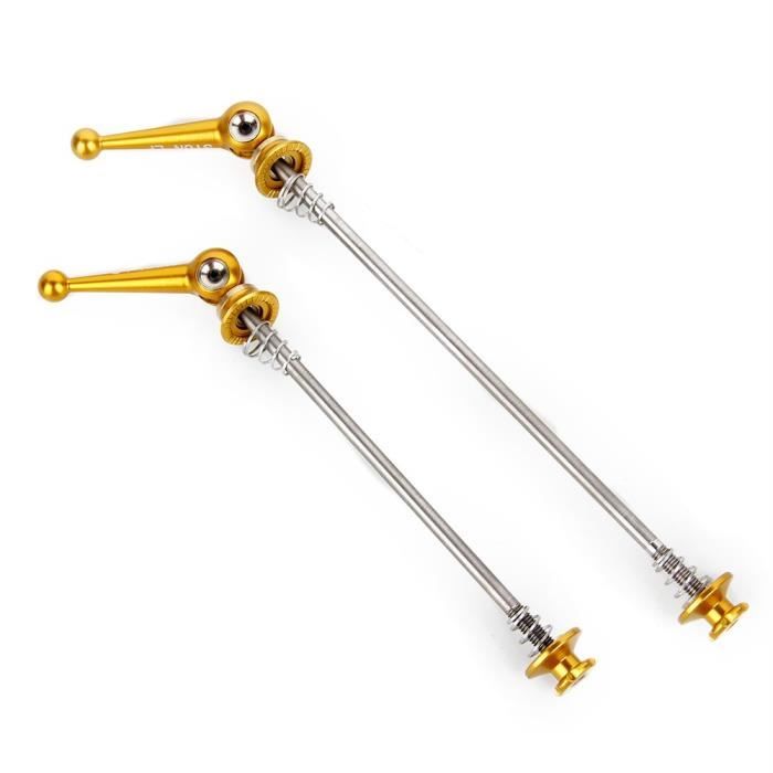 2pcs Velo Roue Brochettes A Degagement Rapide Titane Dore Prix Pas Cher Cdiscount