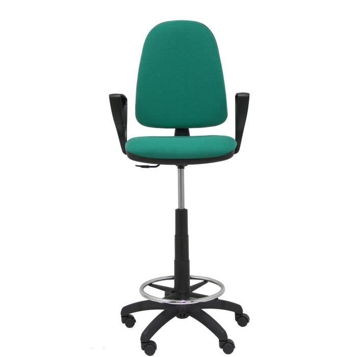 tabouret ergonomique ayna stool - piqueras y crespo - tissu vert bali - bras fixes inclus