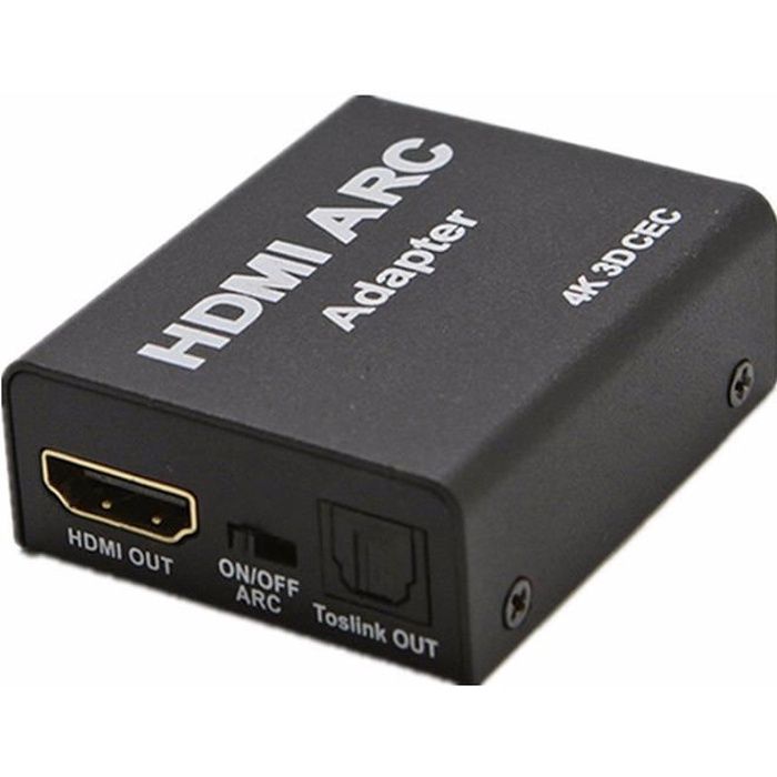 Adaptateur HDMI ARC vers HDMI Optique Toslink Convertisseur Audio 4K