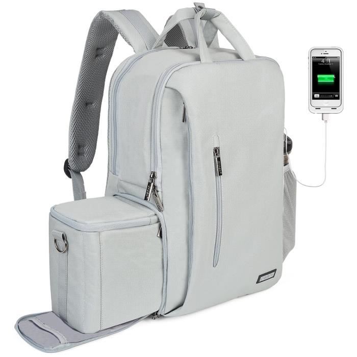 Sac à Dos étanche Pour Appareil Photo DSLR – Sac Photo Multifonctionnel Extérieur, Compartiment Rembourré