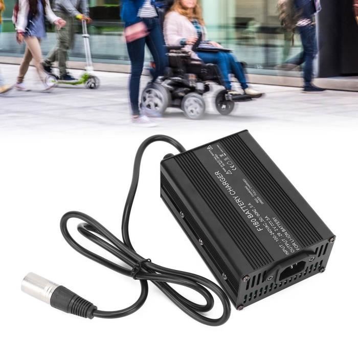 Accessoire de remplacement de chargeur de batterie professionnel 24V 5A pour fauteuil roulant électrique 110-240V (prise UE)