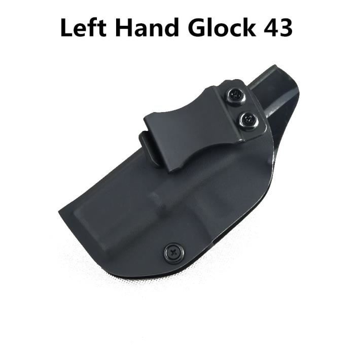 Kit De Griffes D'étui Kydex IWB – POLE.CRAFT – 2.56 Pouces / 6.5 Cm – Noir – Neuf