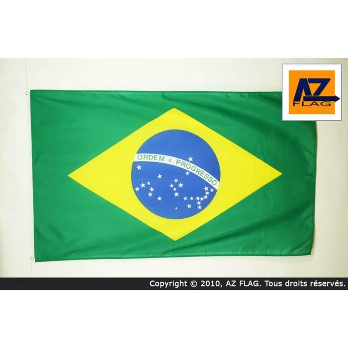 Drapeau Brésil 90x60cm - brésilien - Cdiscount Maison