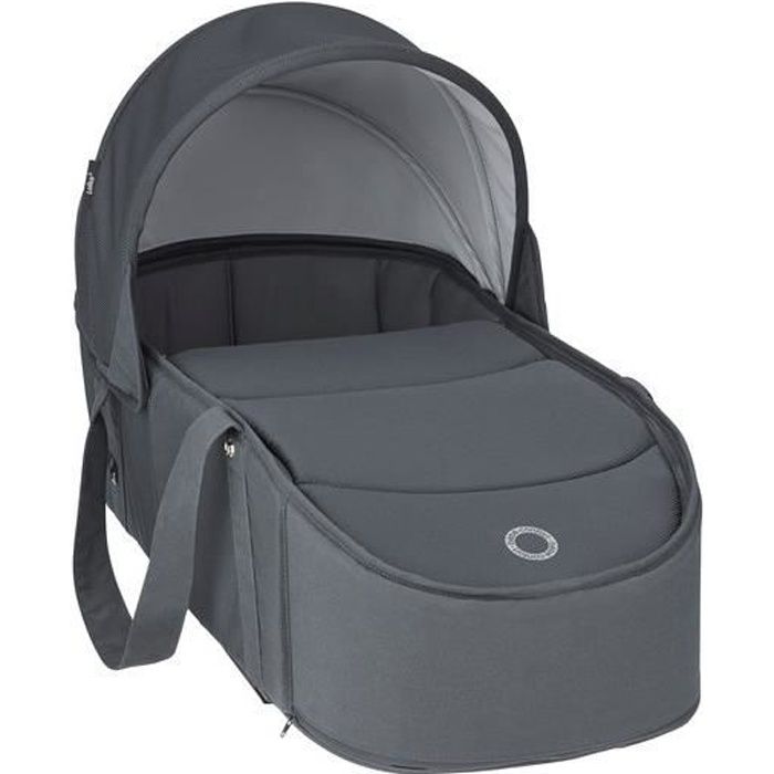 BEBE CONFORT Nacelle souple Laika, de la naissance à 6 mois, Légère et Pliable, Essential Graphite