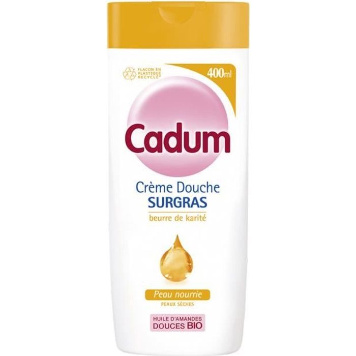 Gel douche Cadum Crème Douche Surgras Beurre De Karité 400ml