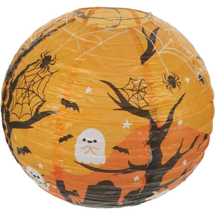 3 Pièces Halloween Lanterne, Lanterne En Papier D'halloween