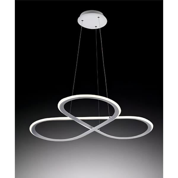Suspension,Lustre LED Moderne 3 Anneaux Dimmable avec pour