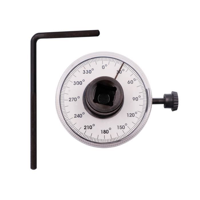 Jauge D'angle De Couple 1/2" Réglable 360° | Adaptateur Pour Clé à Torsion Professionnelle