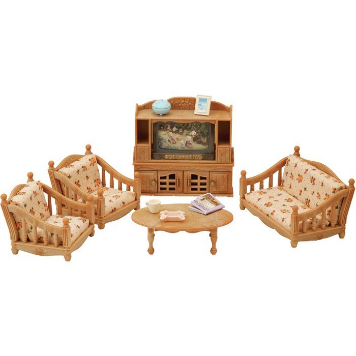 Figurines miniatures SYLVANIAN FAMILIES 5339 La pièce à vivre Meubles et accessoires pour enfants