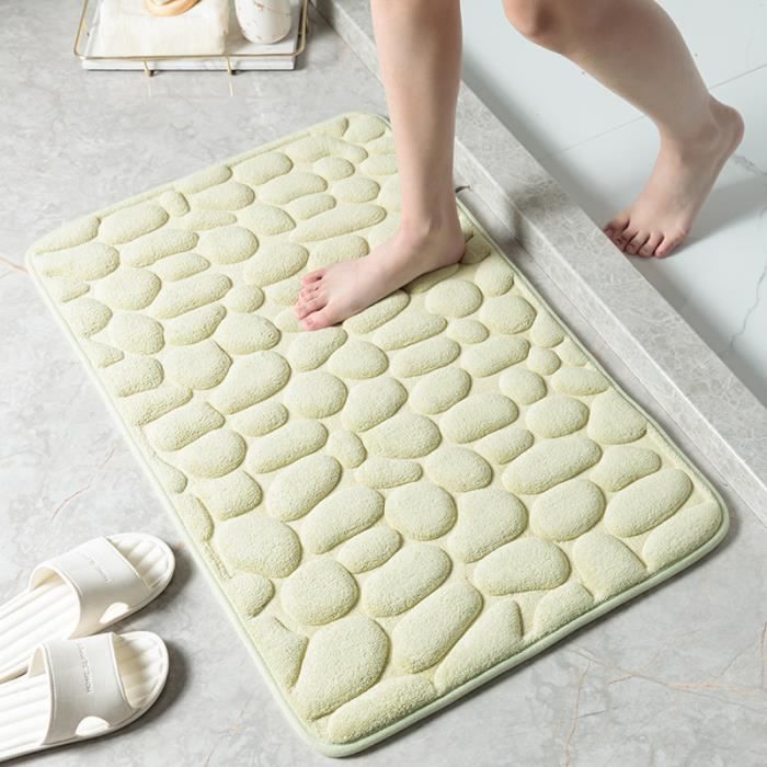 Tapis De Bain Antidérapant, Mousse à Mémoire De Forme Douce, Tapis De Bain Absorbant, Lavable En Machine 40 X 60 Cm Marron 96913273